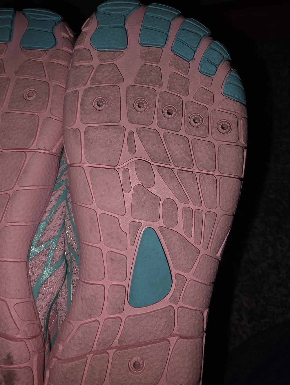HF Pink & Turquoise Water-Ready Slip-On Sneakers EU 37 / US 7 - Picture 6 of 14